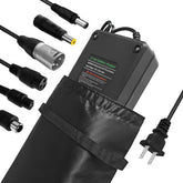 XIUWK front view of charger showing compact housing and ports for reliable charging