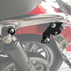 XJMOTO close-up of mounting bracket showing sturdy steel construction benefit