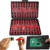 XLWJBES front view of open case showing organized 41-piece kit for quick access