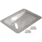 XMK front view of skylight dome showing fit and secure coverage