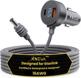 XNEWA Starlink Mini front view showing compact robust adapter and connections