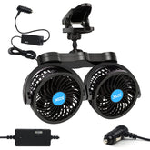 XOOL front view of clip fan showing compact design and airflow benefit