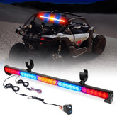 Xprite front view of 30-inch chase bar showing LED blocks and even coverage benefit