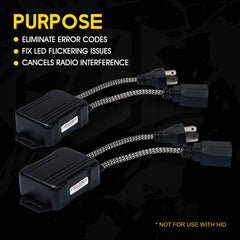 Xprite close-up of plug connectors highlighting secure H4/9003 connection benefit