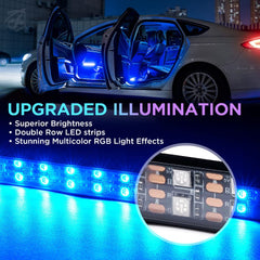 Xprite close-up of silicone-sealed LED strip for durable protection