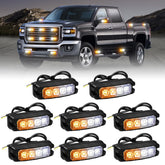 XRIDONSEN front view grille mounted showing compact warning lights and improved visibility
