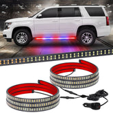 XRIDONSEN front view of two 60 inch LED strips showing bright visibility