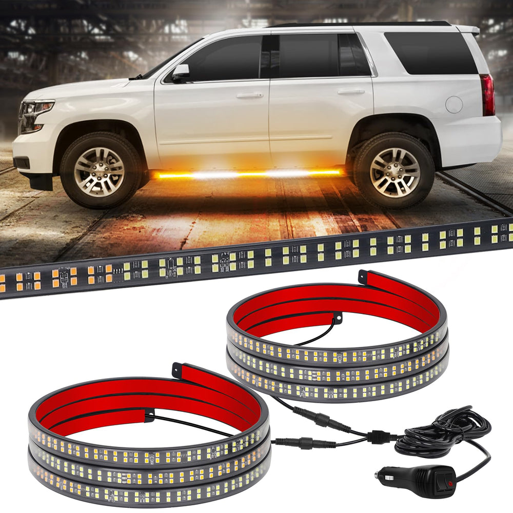XRIDONSEN front view of 60-inch strip showing full length and LEDs for improved visibility
