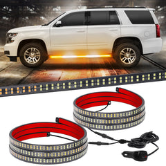 XRIDONSEN front view of 60-inch strip showing full length and LEDs for improved visibility