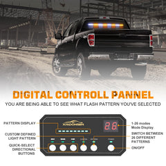 XRIDONSEN strobe light installed on dashboard improving in-cab visibility
