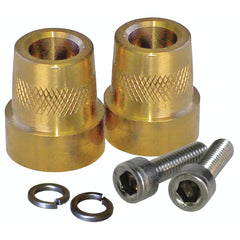 XS Power 586 front view showing gold-silver tall brass post for easy cable attachment
