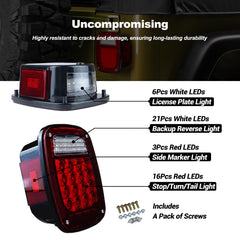 XtraGlow installed on Jeep rear demonstrating improved night visibility