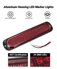 XtraGlow close-up of lens and 24 LEDs for concentrated visibility benefit