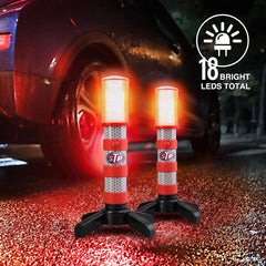 XTREME foldable stand deployed on pavement for stable upright warning light