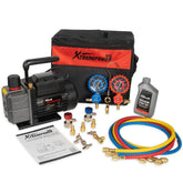 XtremepowerUS pump front view showing durable aluminum housing and compact size benefit