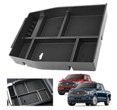 XXCIWP front view of center console tray showing organized compartments and easy access