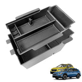 XXCIWP front view of console tray showing neat organization and fit