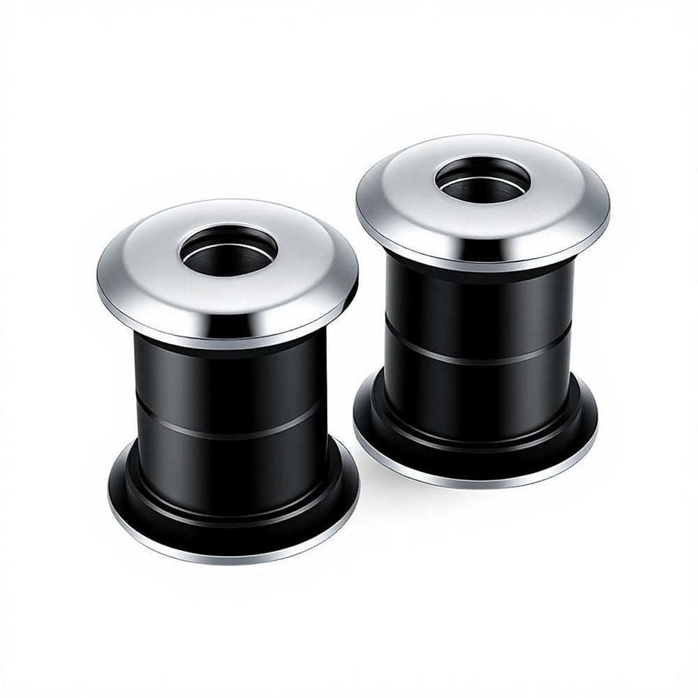 XYZMT front view of riser bushings showing fit and finish, improves steering feel