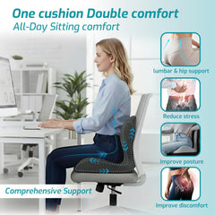 XZdream close-up of lumbar contour detail for better lower-back support