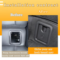 Y-QIPED installed on rear seat demonstrating neat anchor protection and ease