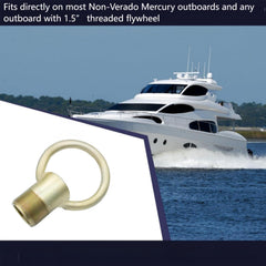 YaBeHo lifting ring close-up of 1.5-inch-16 threads for accurate fit confirmation