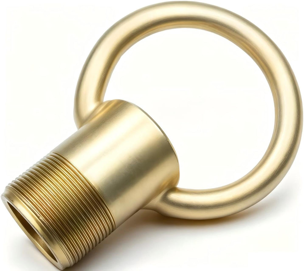 YaBeHo lifting ring front view showing sturdy iron construction and secure eye for hoists
