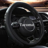 Yangday front view showing black leather cover and fashion wavy pattern, adds cabin style