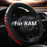 Yangday front view of red leather cover showing sporty design and improved grip