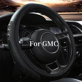 Yangday front view of steering wheel cover showing design and fit benefit