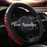 Yangday front view of red steering wheel cover showing fit and style benefit