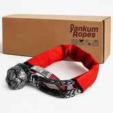 Yankum front packaging showing 7/16 soft shackle and benefit of compact storage