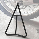 Yantuo front profile of triangle stand showing stable base and quick setup benefit