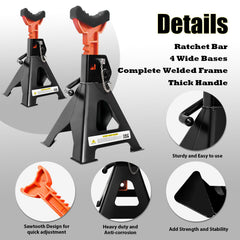 YATOINTO serrated ratchet detail illustrating secure multi-position locking