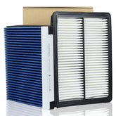 YAURENVA front packaging showing both engine and cabin filters and quick-fit convenience