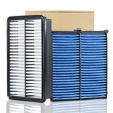 YAURENVA front packaging of engine and cabin filter kit showing convenience and fit