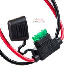 YCIND fuse holder detail with spare fuses for quick replacement benefit