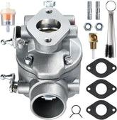YDO carburetor front view showing flange and ports, clear fitment