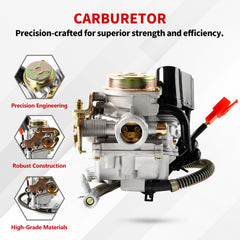 YDO carburetor intake manifold detail demonstrating secure seal benefit