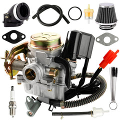 YDO carburetor front view showing clean profile and easy fit