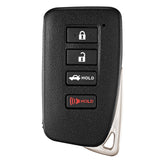 YDTHTLAH front view key fob showing button layout and easy operation