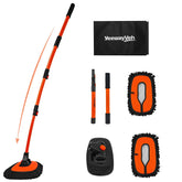 YeewayVeh front view of orange car wash brush showing full mop head benefit reach