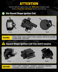 YEHERIT UF262 round ignition coil close-up highlighting durable build and fit