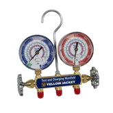 Yellow Jacket front-face gauges showing easy-to-read markings and fast readings benefit