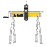 YELLOW JACKET front view of engine leveler showing full frame and hooks for clear identification and safe use