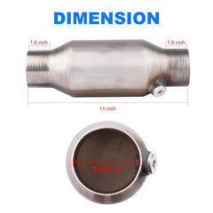 Yeoflagtrade inlet and outlet 3-inch diameter showing higher exhaust flow