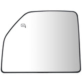 Yeparie left upper mirror front view showing clear glass and convex field of view benefit