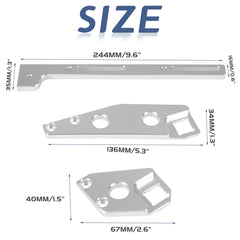 YESHMA aluminum bracket close-up showing durable finish and strength