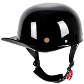 Yesmotor front view of helmet cap showing retro profile and street-ready look