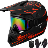 Yesmotor helmet front view showing full-face protection and clear DOT certification benefit