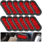 Yexiya front of kit showing twelve 6-inch oval red LEDs, improved fleet visibility